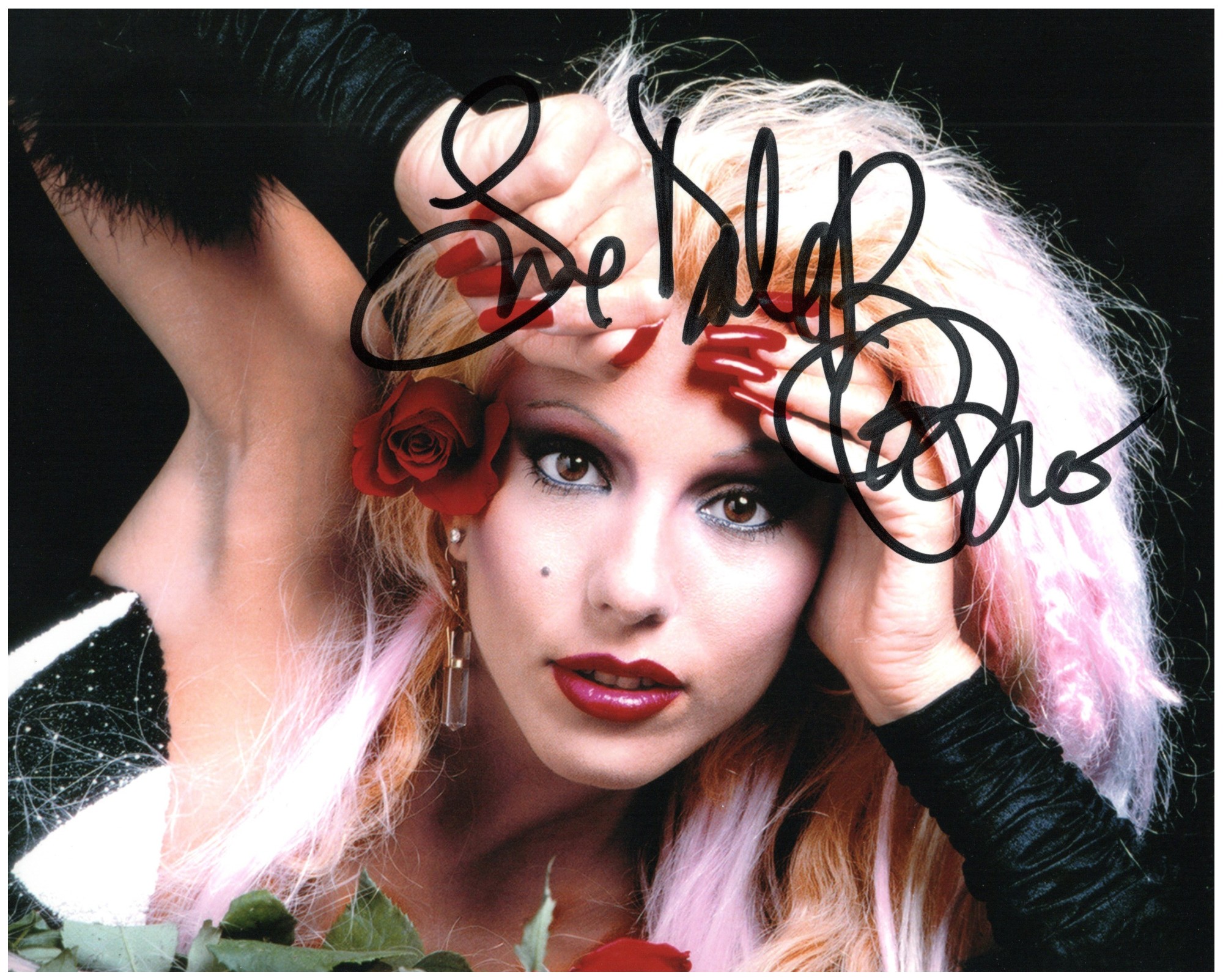 Dale Bozzio 8X10 Color PHOTO (Autographed #J)